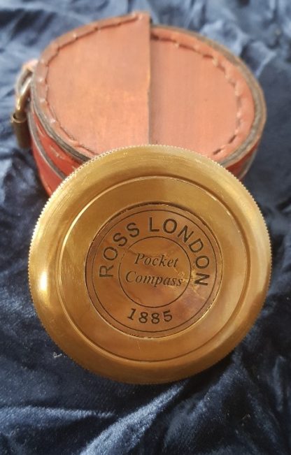 Poem Compass with Leather Case