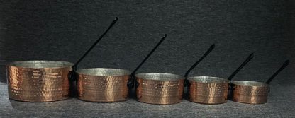 5 Piece Copper Pot Set