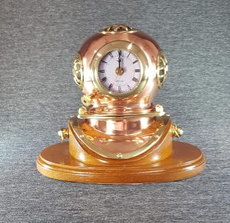 Replica Divers Helmet with Base and Clock 7"