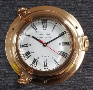 Brass Porthole 9" Clock
