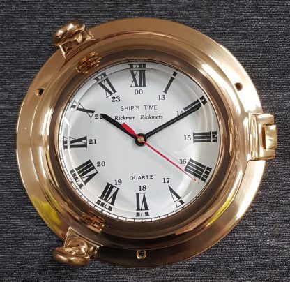 Brass Porthole 9" Clock