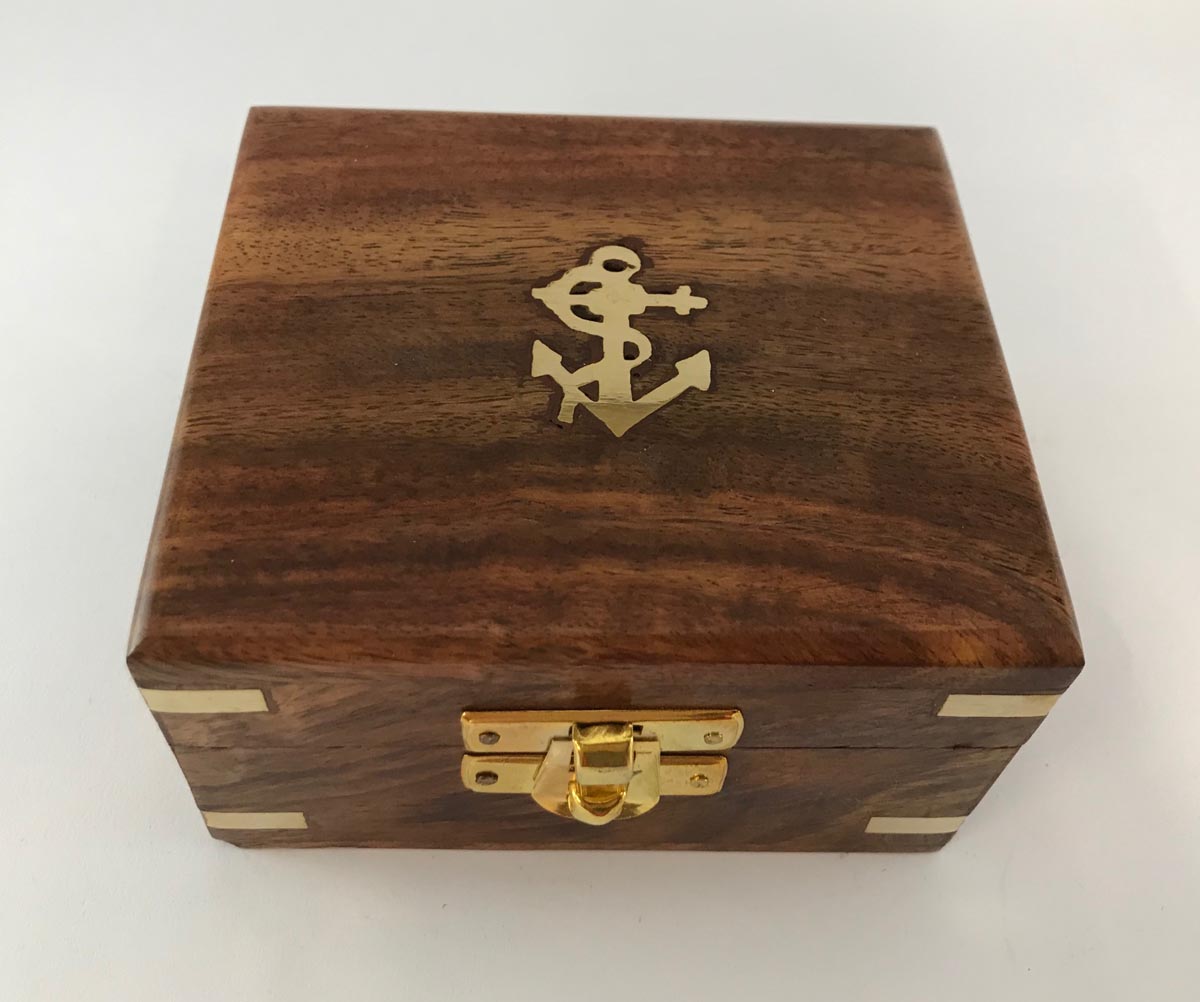 Engineering Compass With Wooden Display Box Cargo Plus