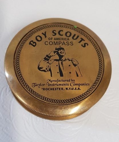 American Boy Scout Compass 6cm in Leather Case - Image 3