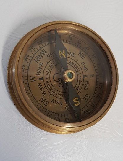 American Boy Scout Compass 6cm in Leather Case - Image 2